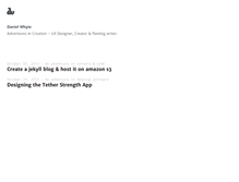 Tablet Screenshot of danielwhyte.com